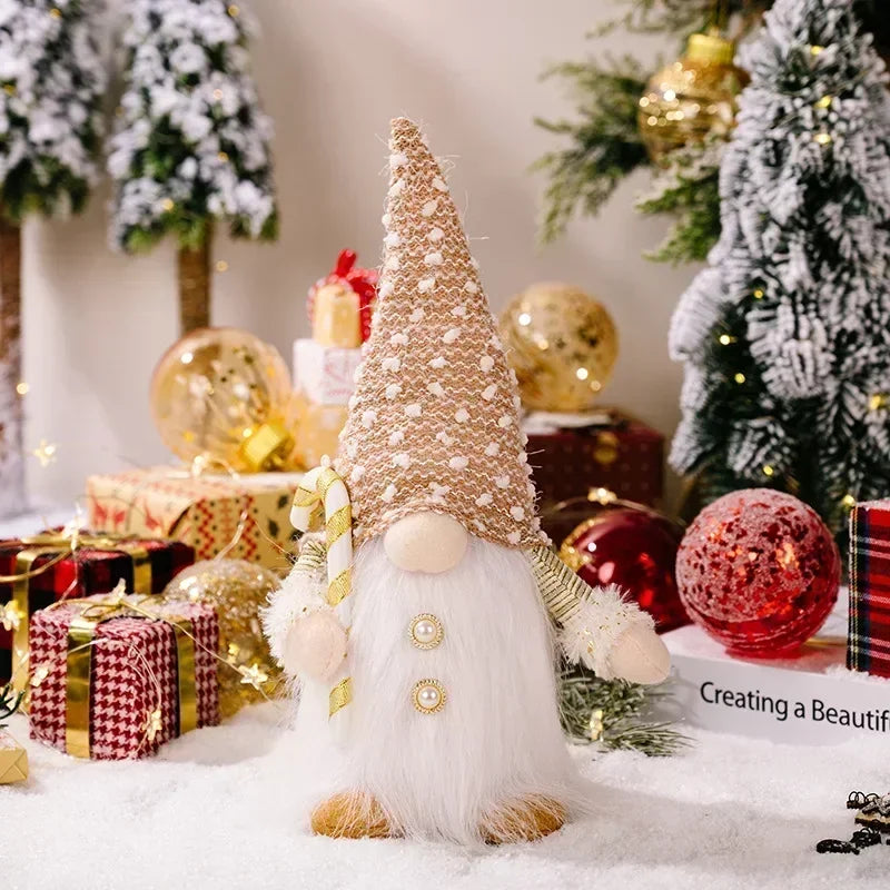 Jule Gnom Dekoration | LED Nattelys | Varm Glød Ferie Ornament