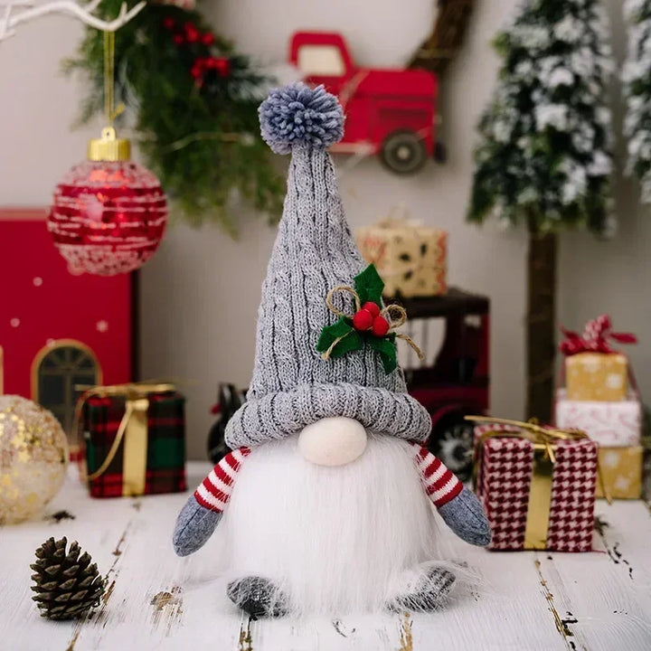 Jule Gnom Dekoration | LED Nattelys | Varm Glød Ferie Ornament