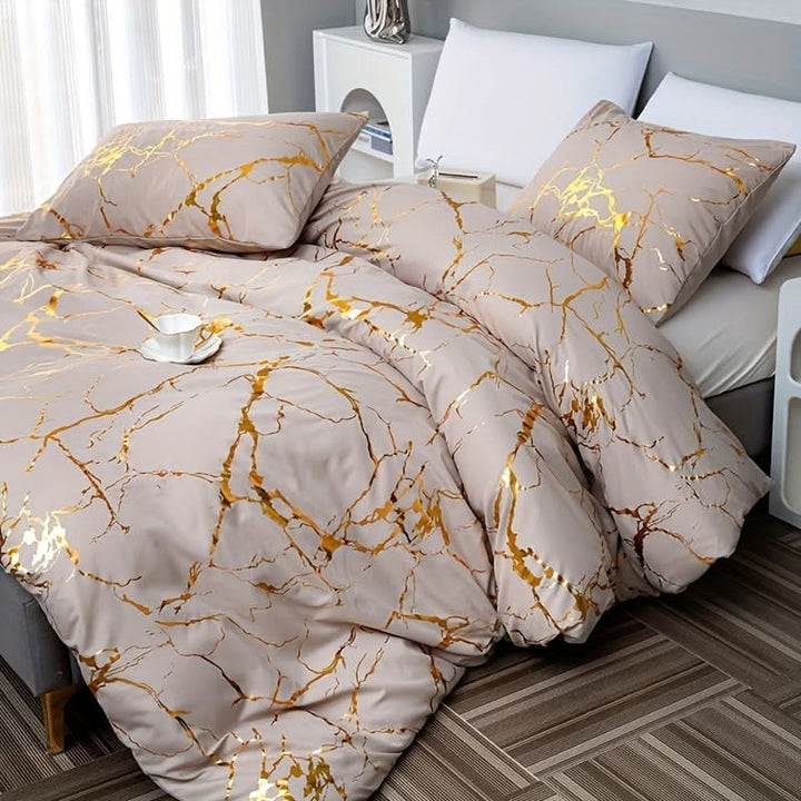 Marmor Design Duvet Cover Sæt til Moderne Soveværelse