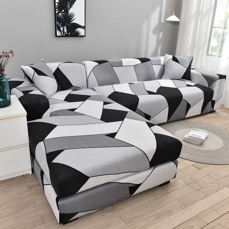 Moderne skridsikker farverig elastisk sofatræk