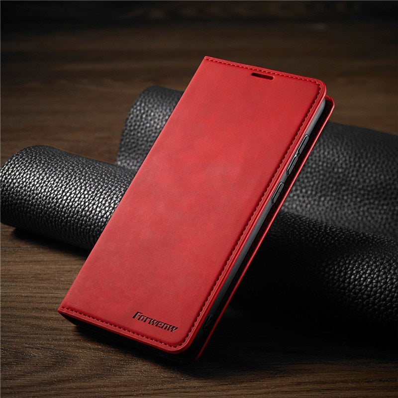 Huawei Cover: Magnetisk Lædertaske til Stilfuld Beskyttelse