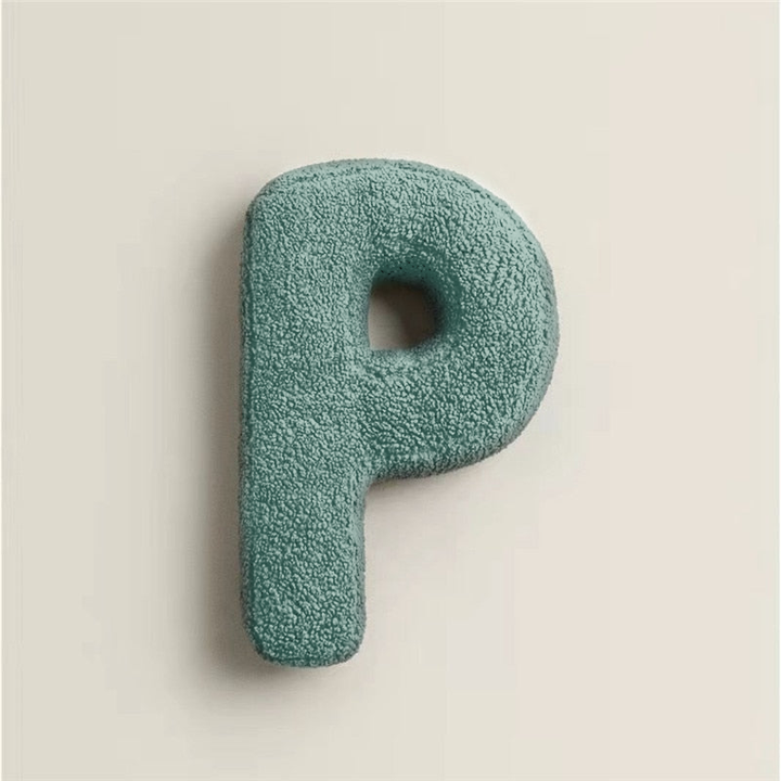 Alfabet Bogstav Fleece Pude