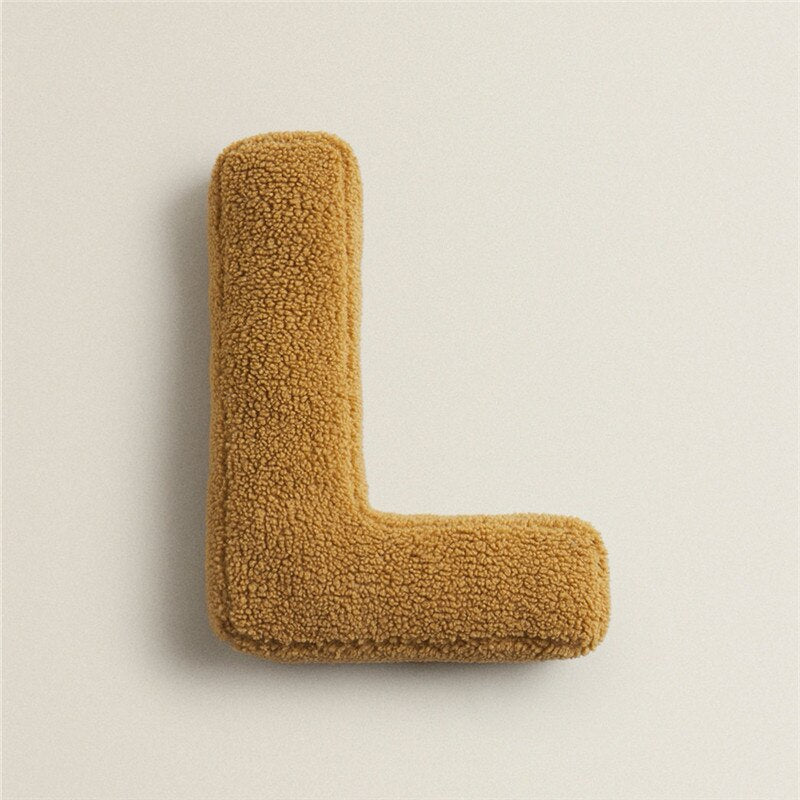 Alfabet Bogstav Fleece Pude