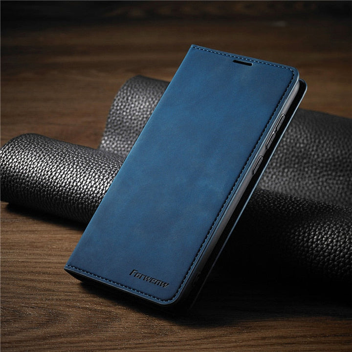 Huawei Cover: Magnetisk Lædertaske til Stilfuld Beskyttelse