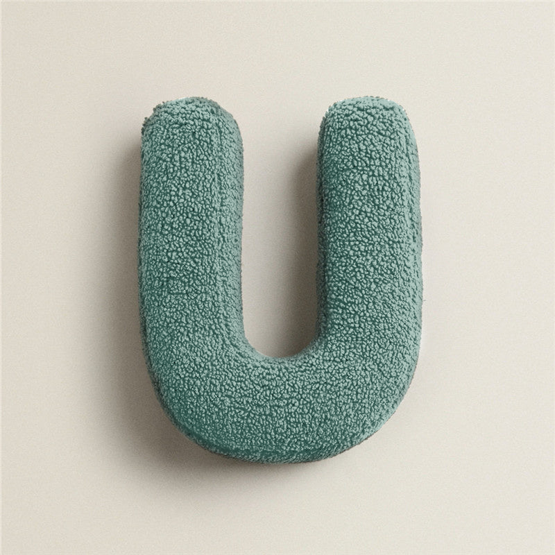 Alfabet Bogstav Fleece Pude