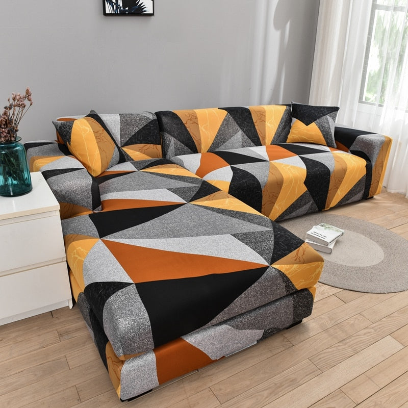 Moderne skridsikker farverig elastisk sofatræk