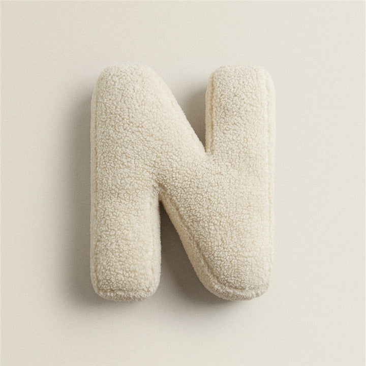 Alfabet Bogstav Fleece Pude