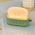 TinyToast Bordlampe – Bærbar Ristet Brødformet Natlampe med Dæmpbar LED & USB-port
