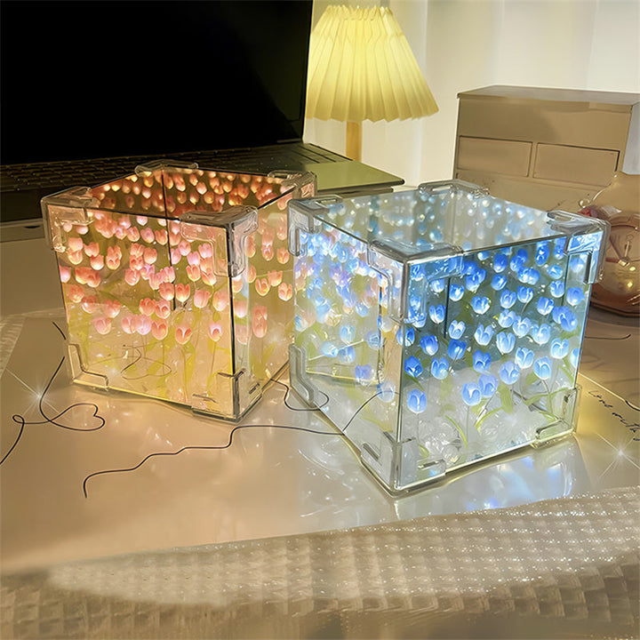 Illumineret Tulip Elegance Spejl Lampe |