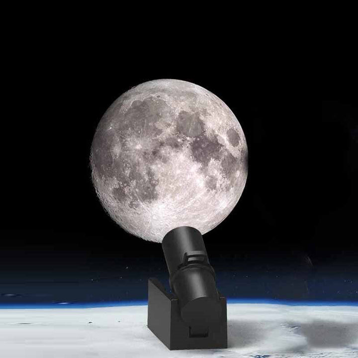 Jord &amp; Måne Projektor Lampe | LED Natlys | Kosmisk Atmosfære med Flere Tilstande