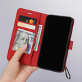 Læder Pung Flip Telefon Etui