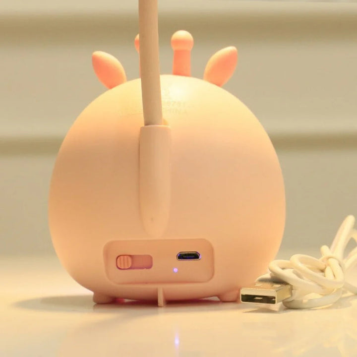 Øjenvenlig børnelampe til læsning med USB natlys