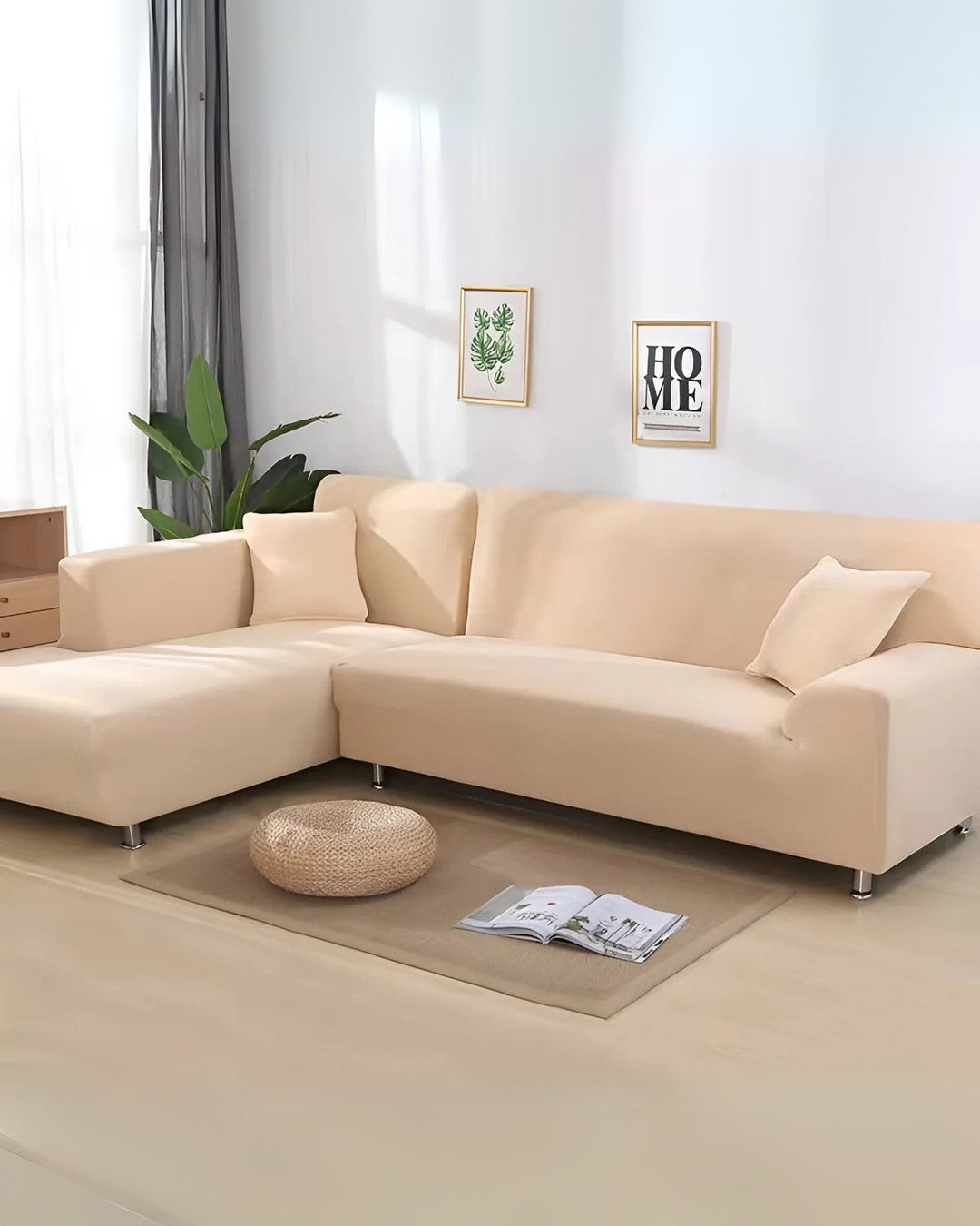 Elegant modulær sofatræk med tilpasselig arrangement