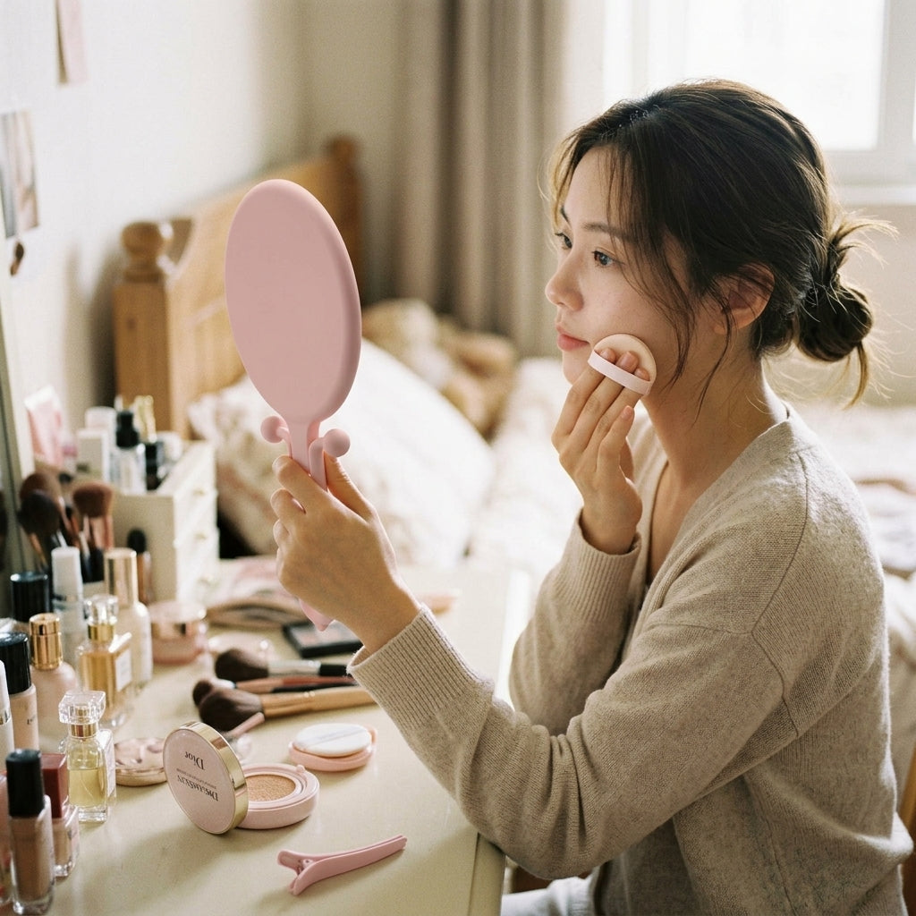 Makeup Spejl med Forstørrelse og Stativ