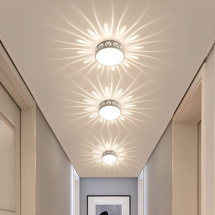 Moderne LED loftlampe - til entré, gang og balkon
