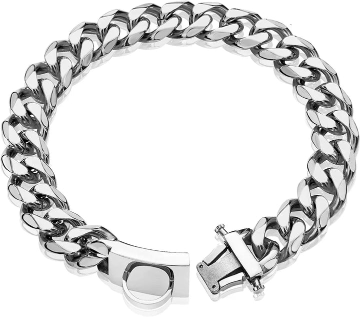 Titanium Stål Hundehalsbånd