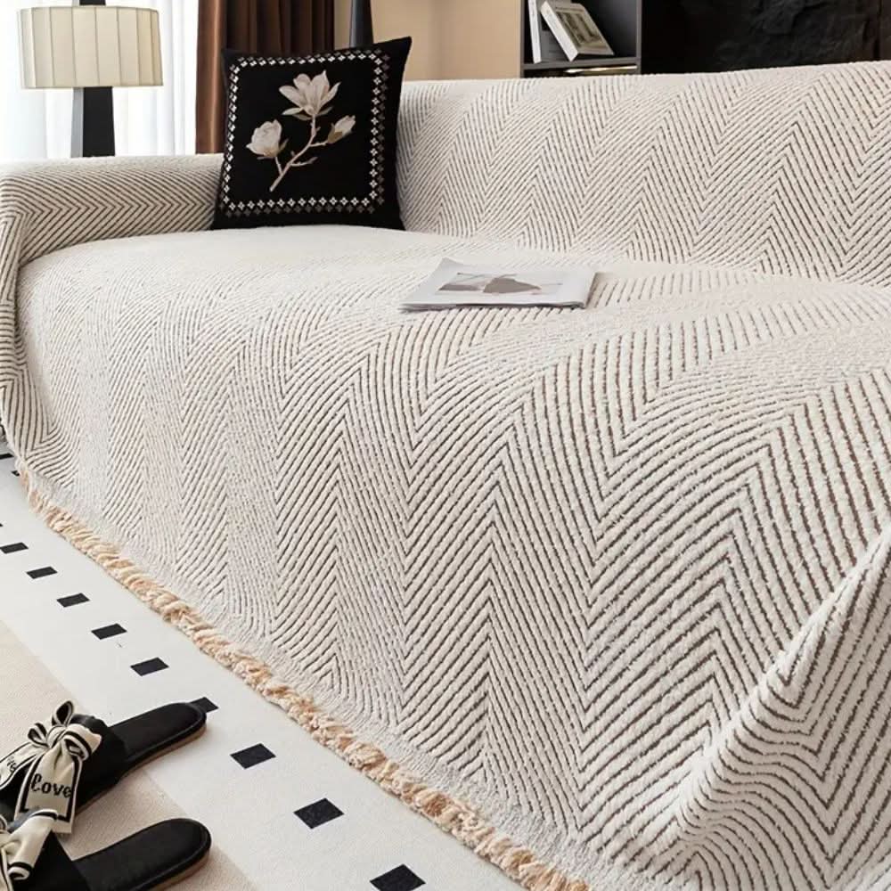 Herringbone Sofa Cover, vandafvisende og skridsikker