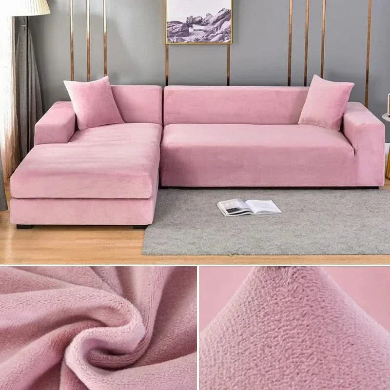 PlushFit - Højkvalitets Sofa Betræk Fremstillet af Strækvelour