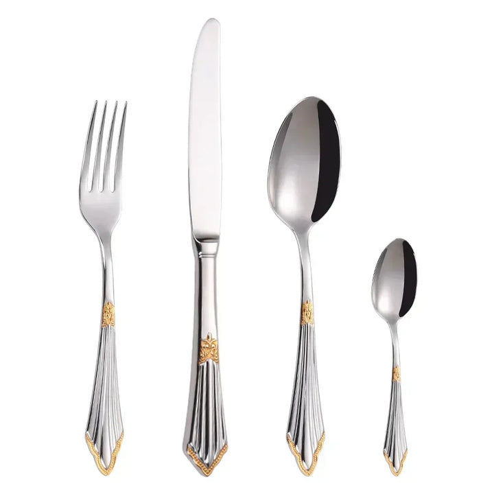 LuxSpoon | Elegant bestiksæt i gyldent design