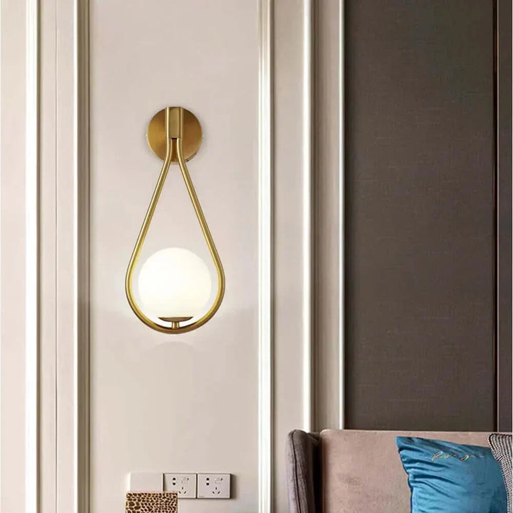 Drop Luxury Glass Balls Væglampe