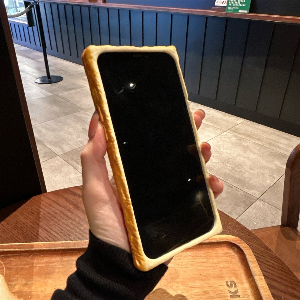 3D Lækkert Toast Armor Telefon Case