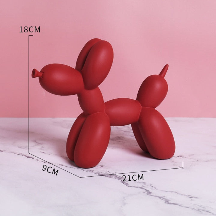 Luksuriøs boligindretning, ballonhund dekoration, kontorbord tilbehør, dyreindretning, moderne populær kunst, nordiske statuer
