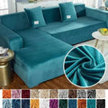 PlushFit - Højkvalitets Sofa Betræk Fremstillet af Strækvelour