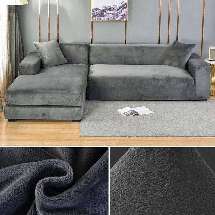 PlushFit - Højkvalitets Sofa Betræk Fremstillet af Strækvelour