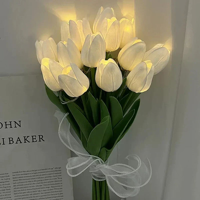 TulipGlow - Bærbar LED Tulipan Nattelygte
