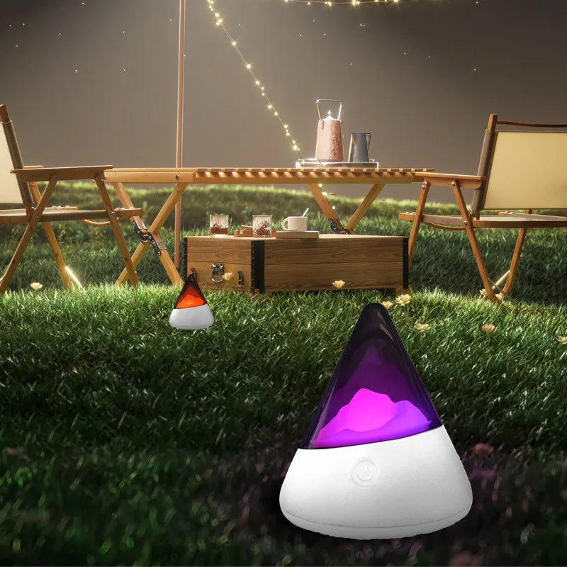 Trådløs LED Iceberg Nattelys – Moderne Design til Afslappende Belysning