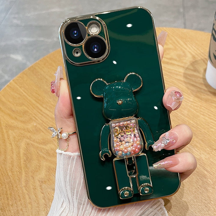 Bjørn Elsker farverig 3D Dukke Telefon Etui