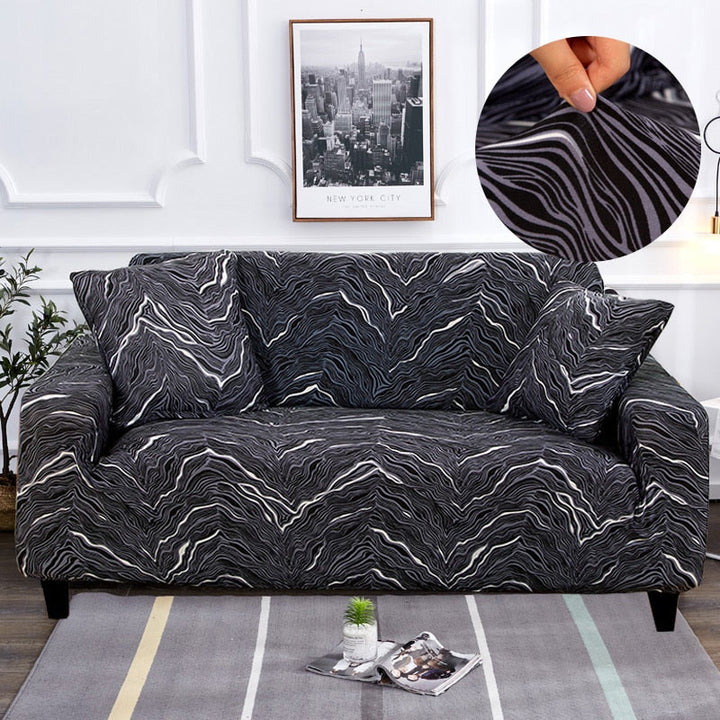Moderne skridsikker farverig elastisk sofatræk
