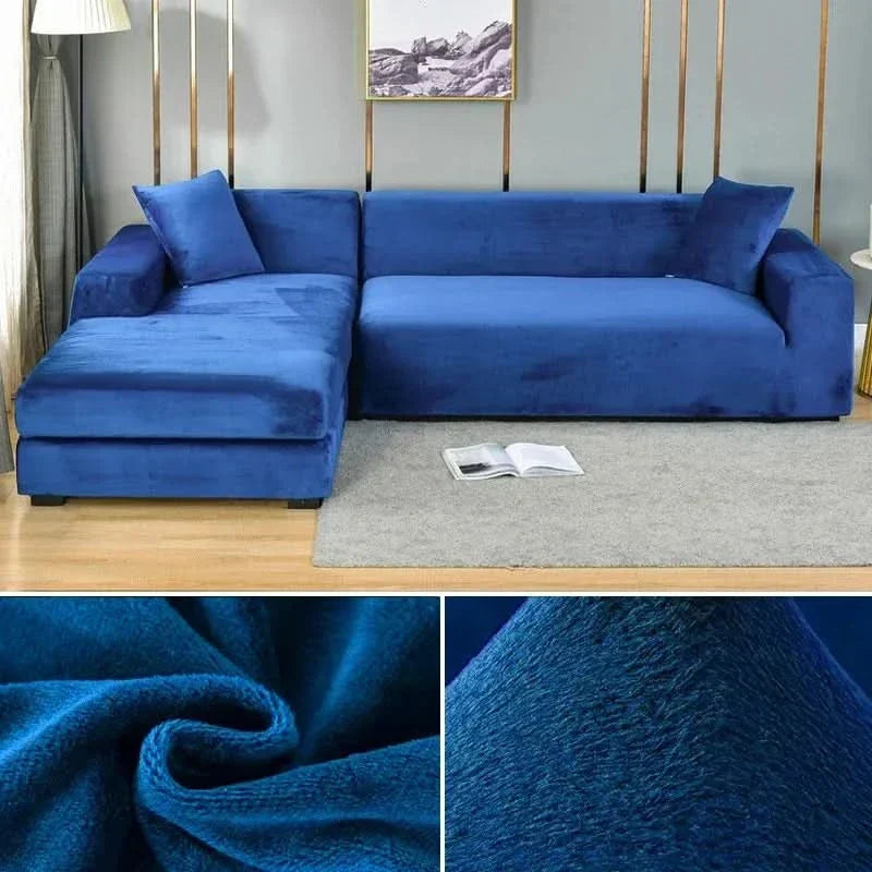 PlushFit - Højkvalitets Sofa Betræk Fremstillet af Strækvelour