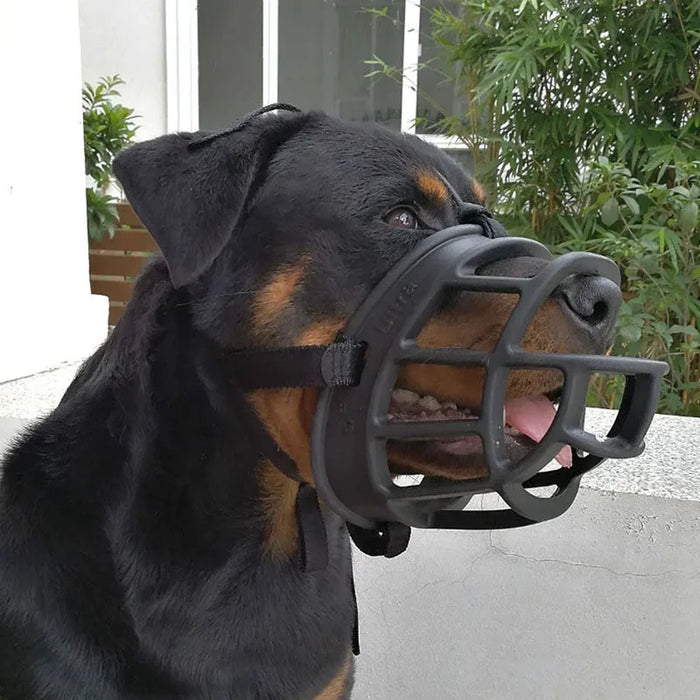 Justerbar Silikone Hundemuzzle | Antibide, Træning & Gø Kontrol