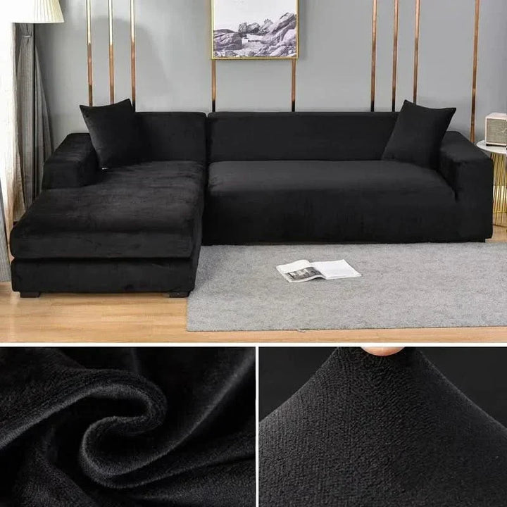 PlushFit - Højkvalitets Sofa Betræk Fremstillet af Strækvelour