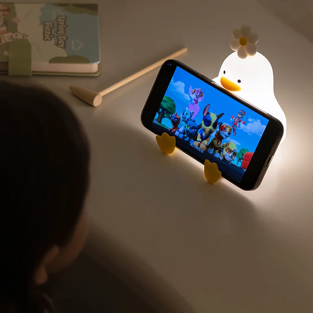 Sød And Lampe Nattelys