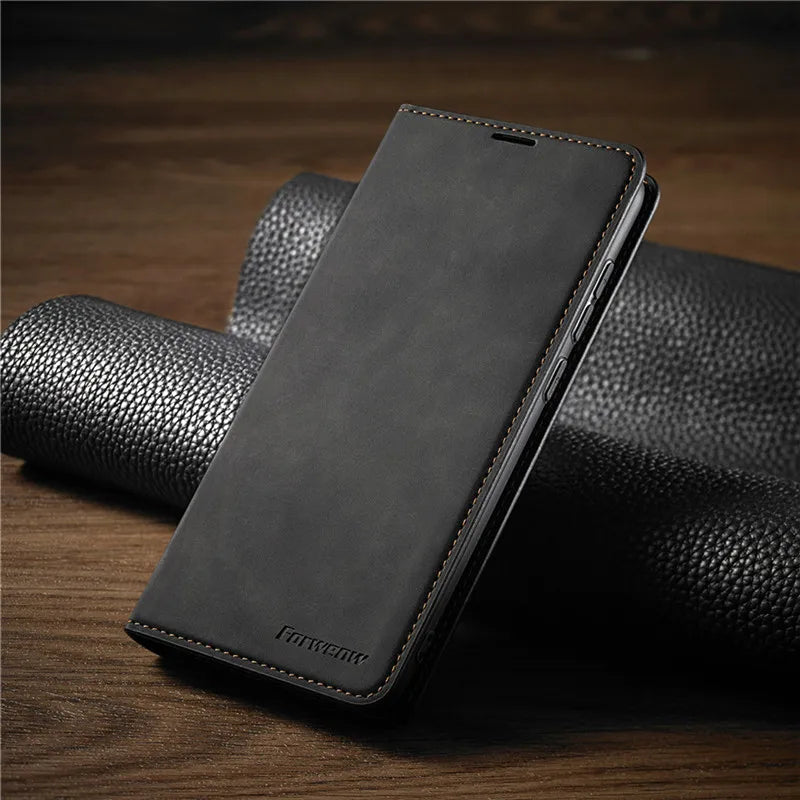iPhone Cover: Magnetisk Lædertaske til Stilfuld Beskyttelse