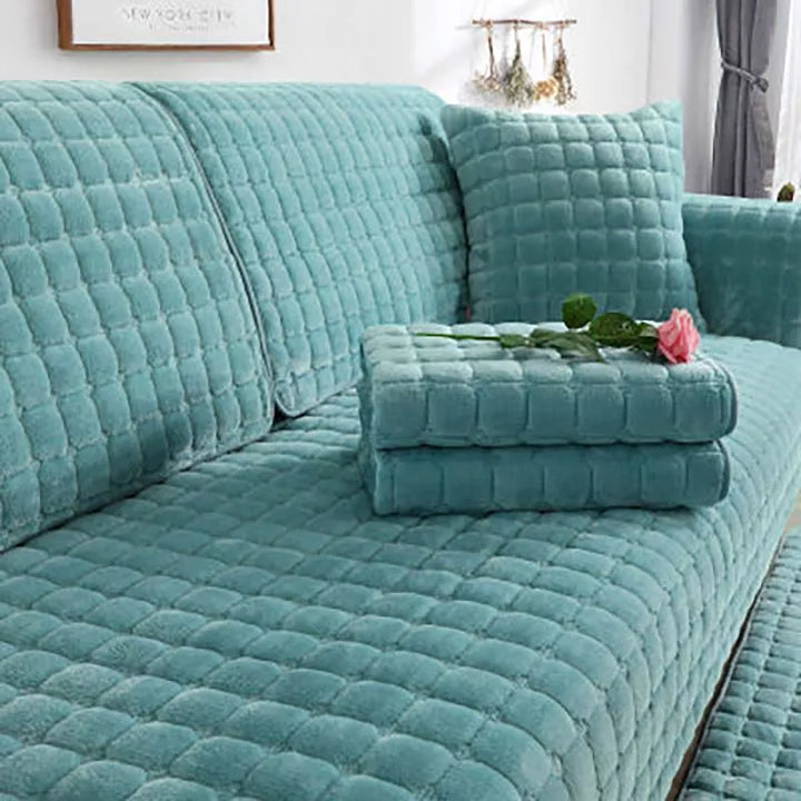 Hyggeligt Blødt Tykt Plys Non-Slip Sofa Cover |