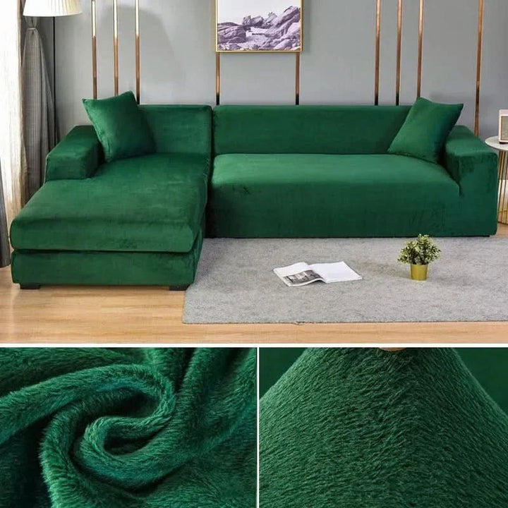PlushFit - Højkvalitets Sofa Betræk Fremstillet af Strækvelour