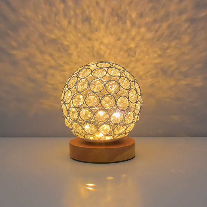 Moderne Minimalistisk Rund USB Genopladelig LED Natlampe Bordlampe