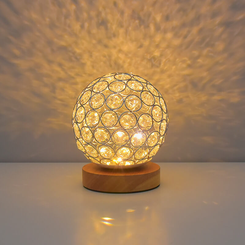 Moderne Minimalistisk Rund USB-genopladelig LED bordlampe
