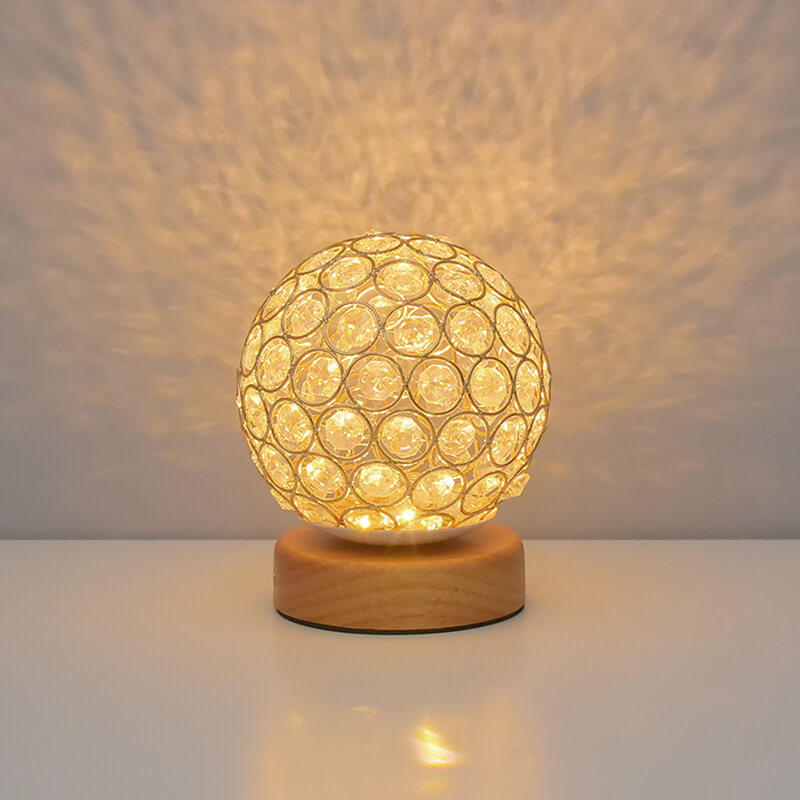 Moderne Minimalistisk Rund USB Genopladelig LED Natlampe Bordlampe