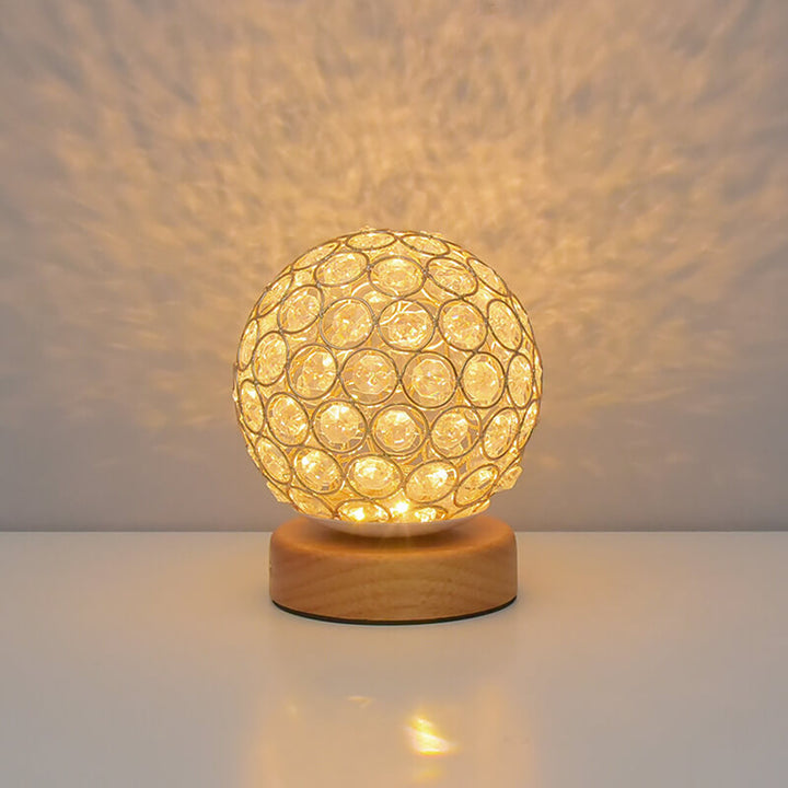Moderne Minimalistisk Rund USB Genopladelig LED Natlampe Bordlampe