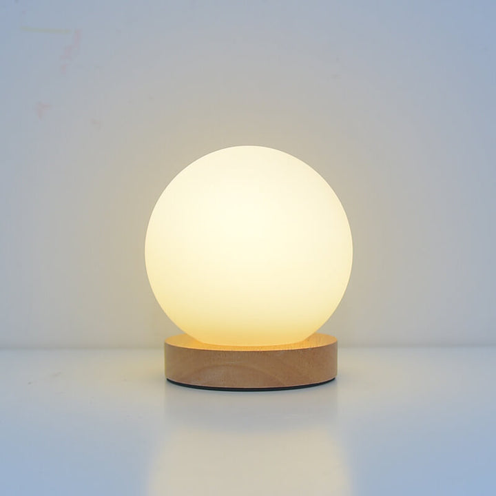 Moderne Minimalistisk Rund USB-genopladelig LED bordlampe