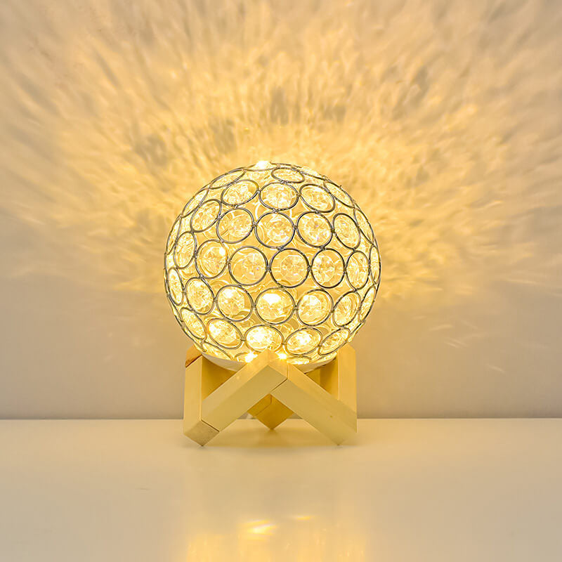 Moderne Minimalistisk Rund USB Genopladelig LED Natlampe Bordlampe