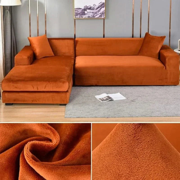 PlushFit - Højkvalitets Sofa Betræk Fremstillet af Strækvelour