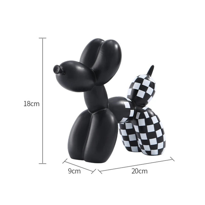 Luksuriøs boligindretning, ballonhund dekoration, kontorbord tilbehør, dyreindretning, moderne populær kunst, nordiske statuer