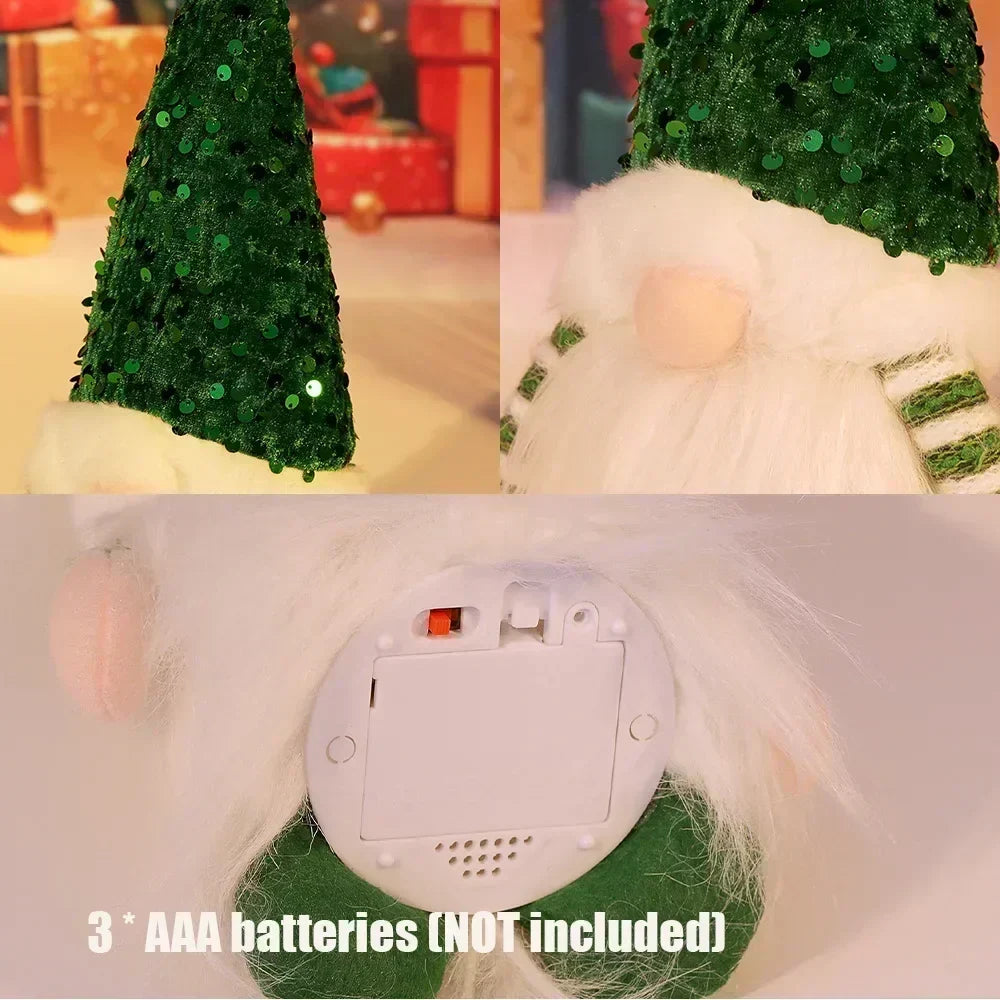 Jule Gnom Dekoration | LED Nattelys | Varm Glød Ferie Ornament