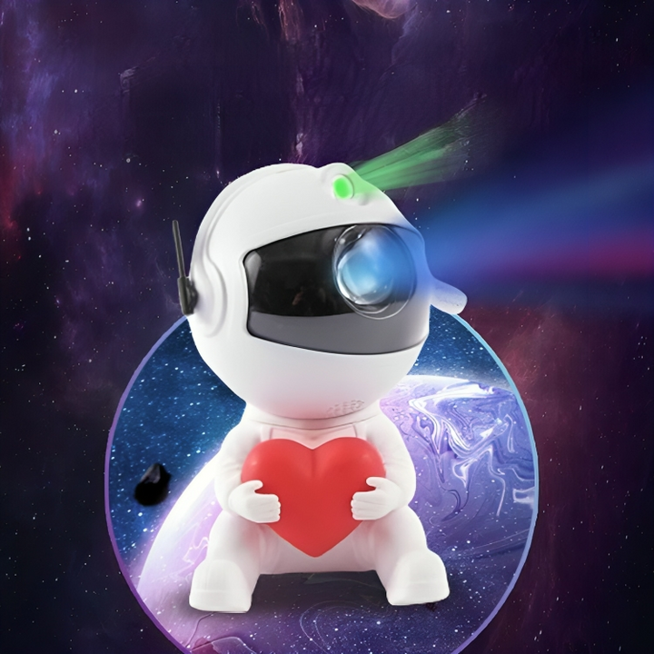 Kærlighed Astronaut Galakse Nattelys Projektor