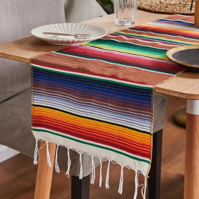 farverig mexicansk Serape tæppe